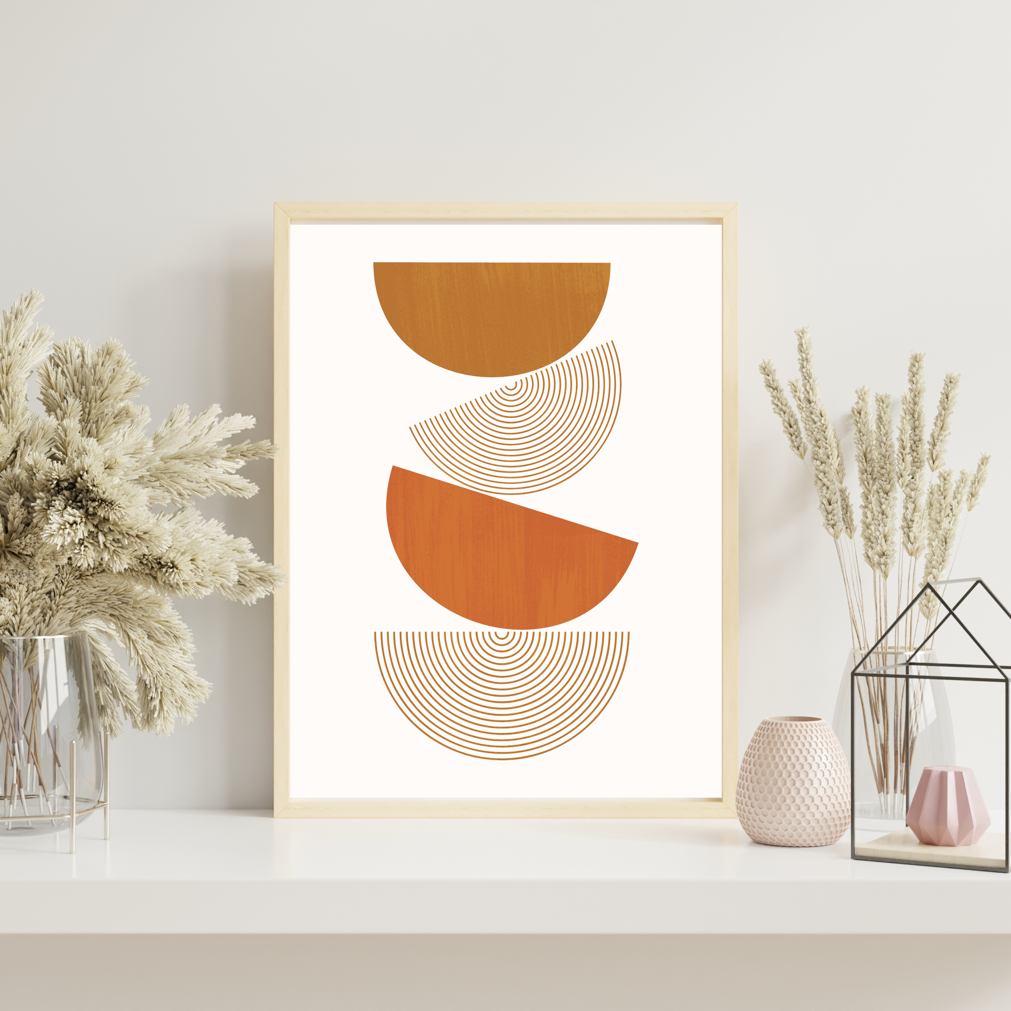 Stratification Soleil et Terre (ou Rythmes Circulaires Ocre)