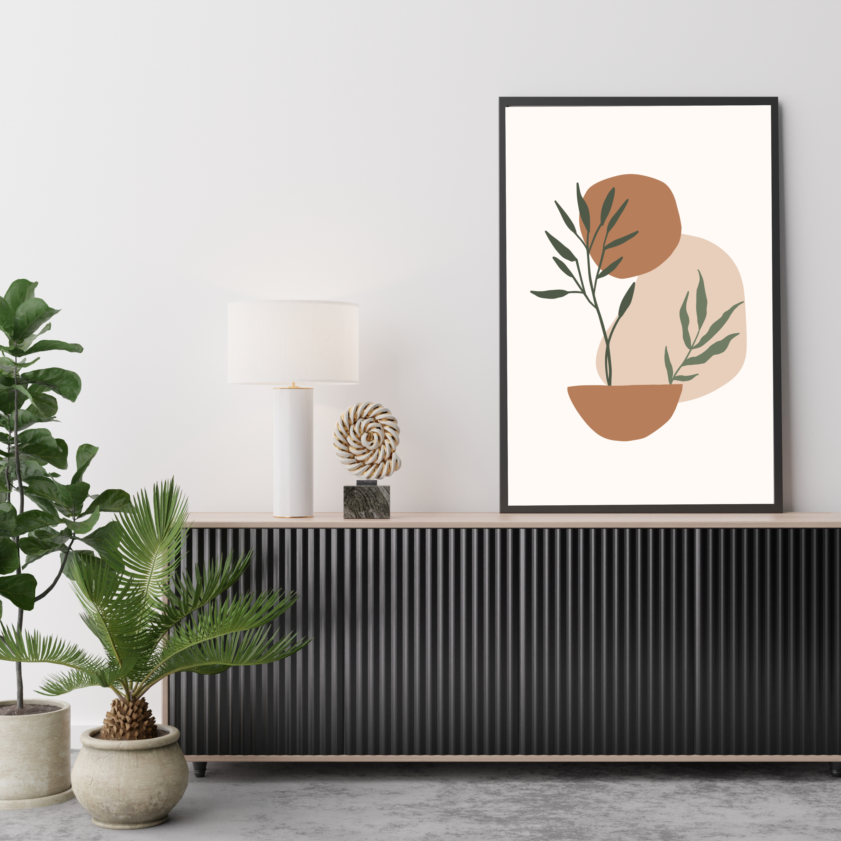 Végétal Serein (ou Composition Terrazzo)