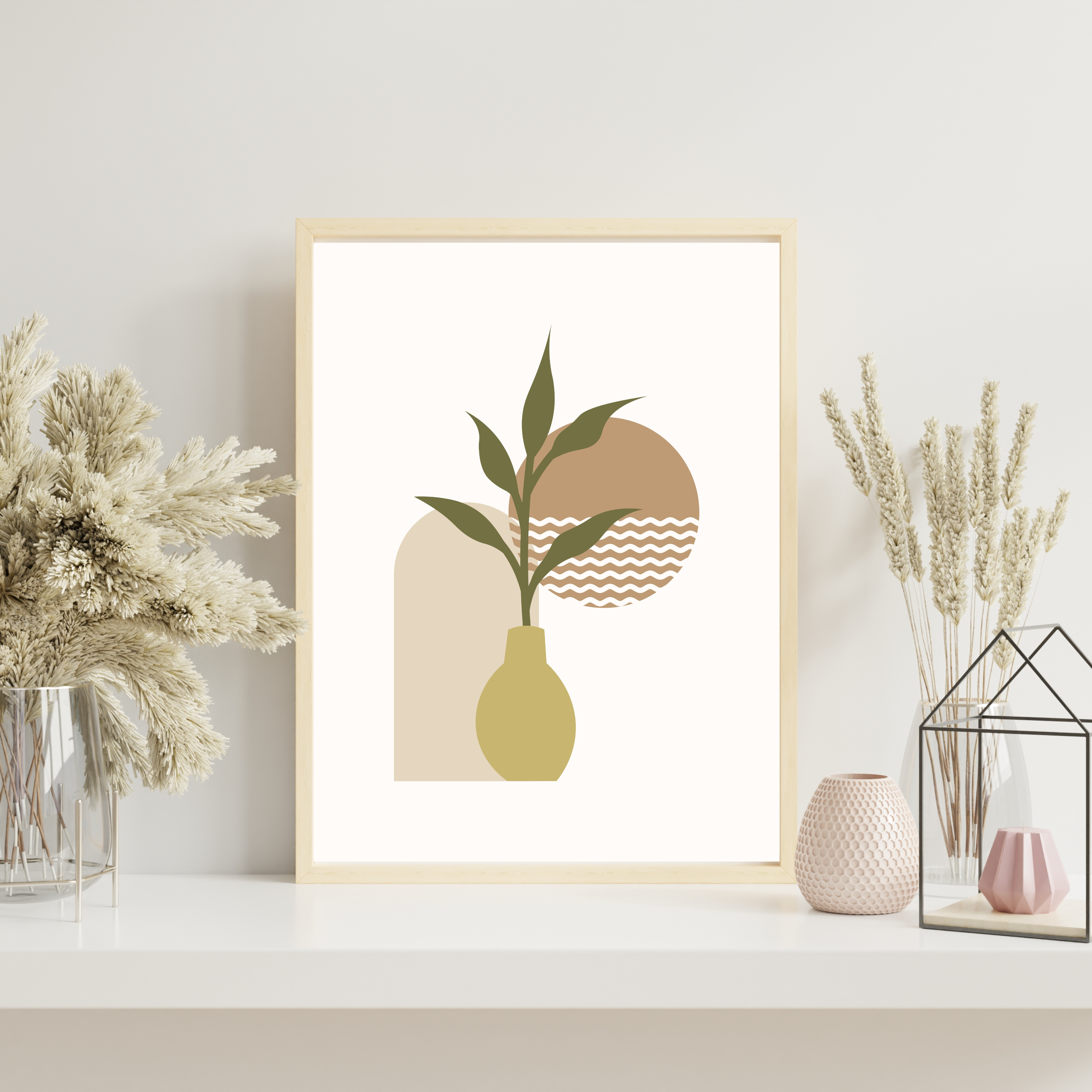 Vase Ondulé (ou Botanique Terrazzo II)